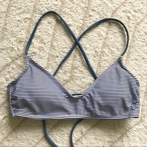 NWOT Target Xhilaration Striped Bikini Top